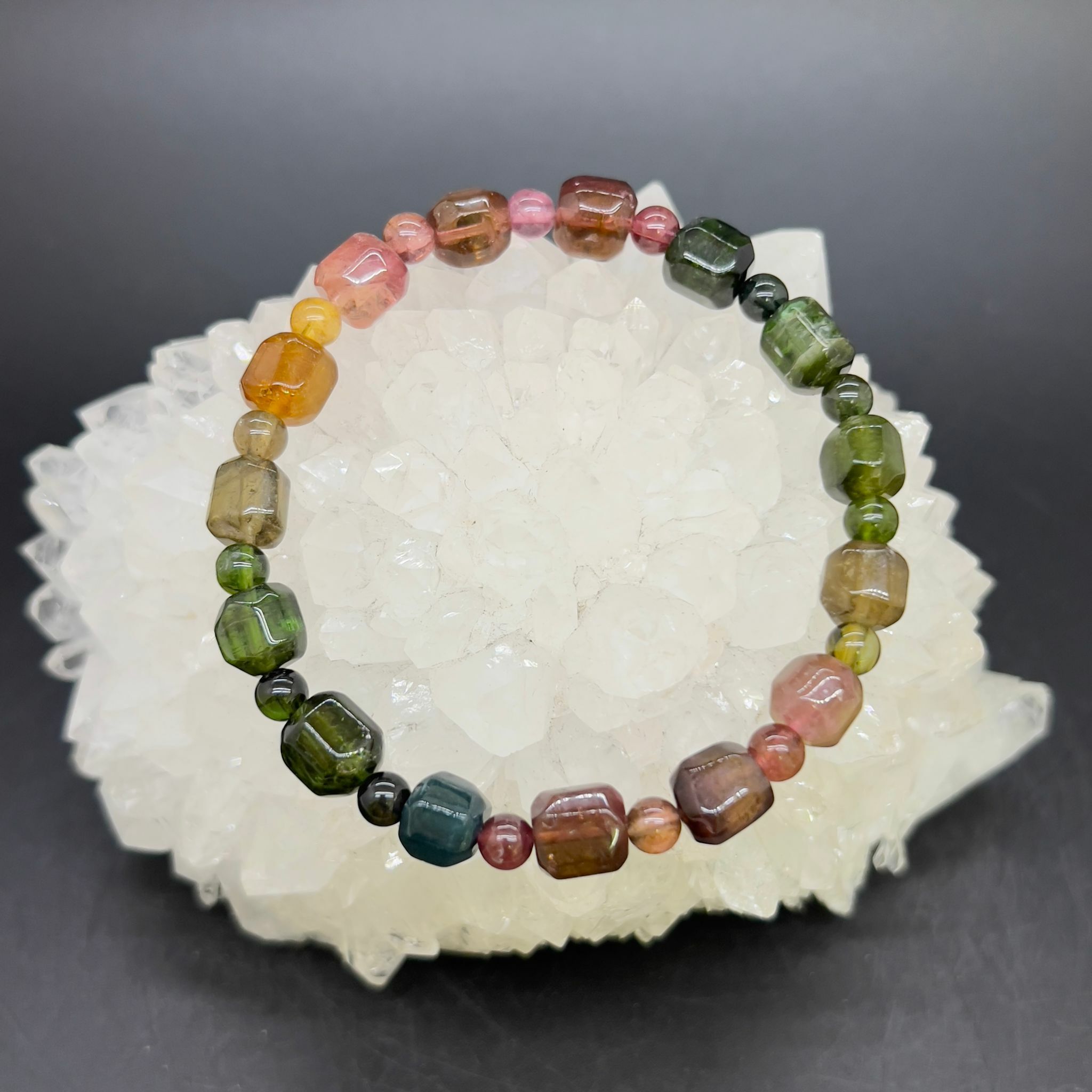 巴西切角碧璽手串 8mm+/-