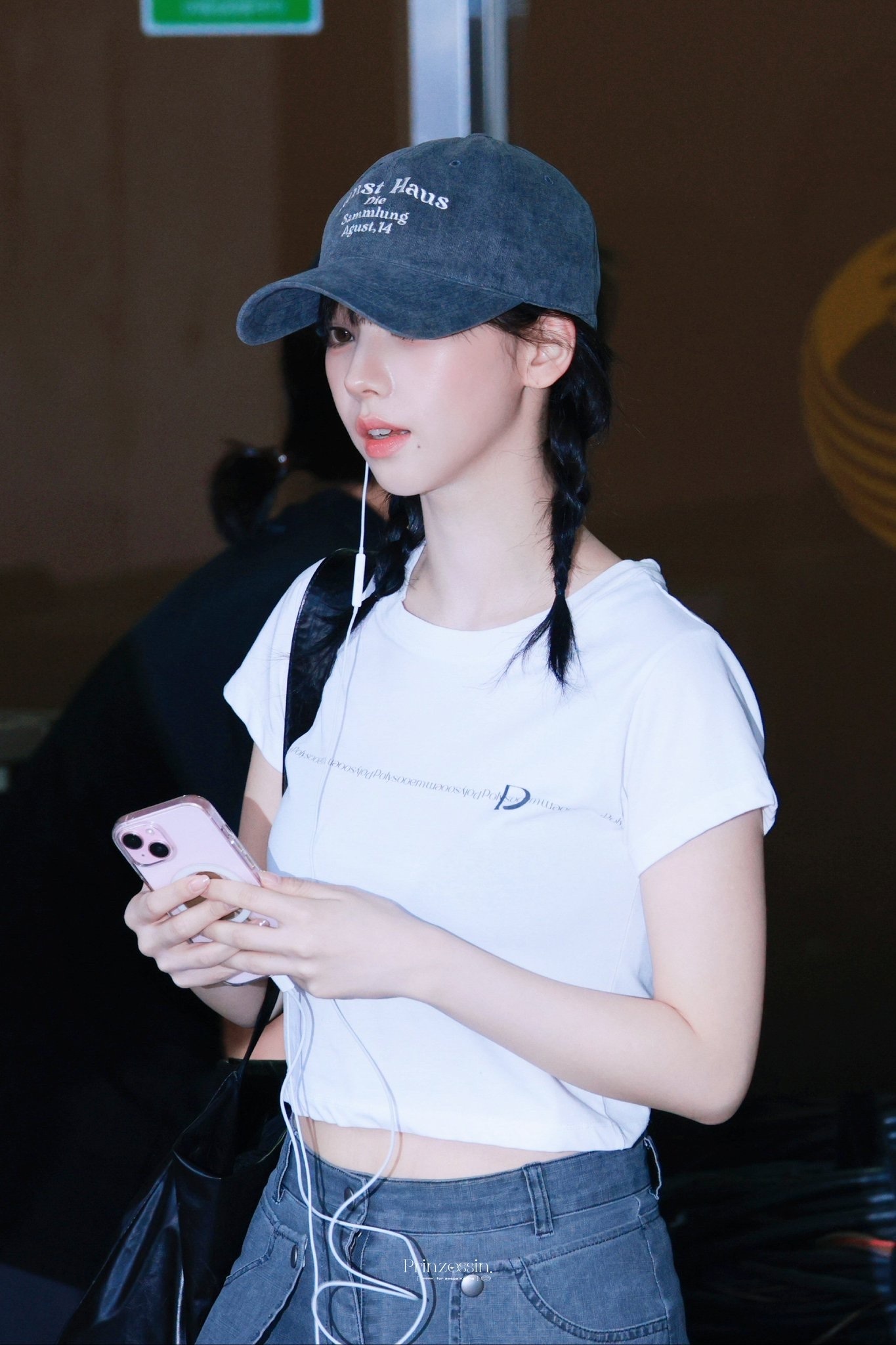 [KARINA同款] Dumaro - Pigment Washed Cotton Ball Cap (Grey Denim)