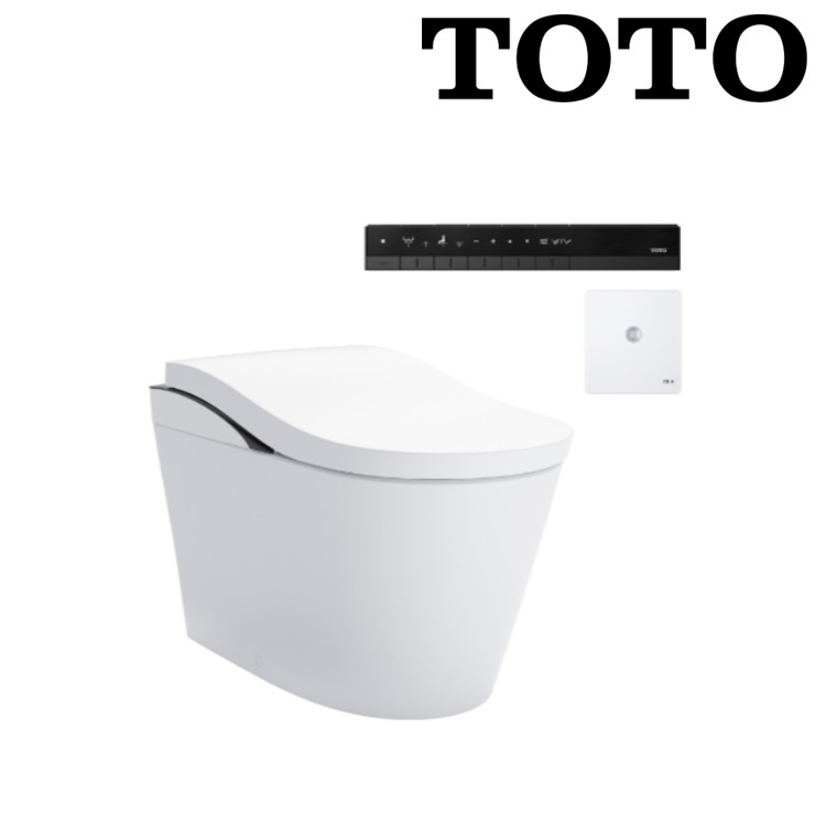 Toto CS911VT#NW1 + TCF87220GHK#NW1 + T53WR100 Neorest LS S Trap 305mm Multi-function 3/3.8L Tornado flushing toilet with wireless remote