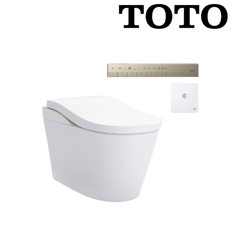 Toto CS911VT#NW1 + TCF87320GHK#NW1 + T53WR100 Neorest LS S Trap 305mm Multi-function 3/3.8L Tornado flushing toilet with wireless remote