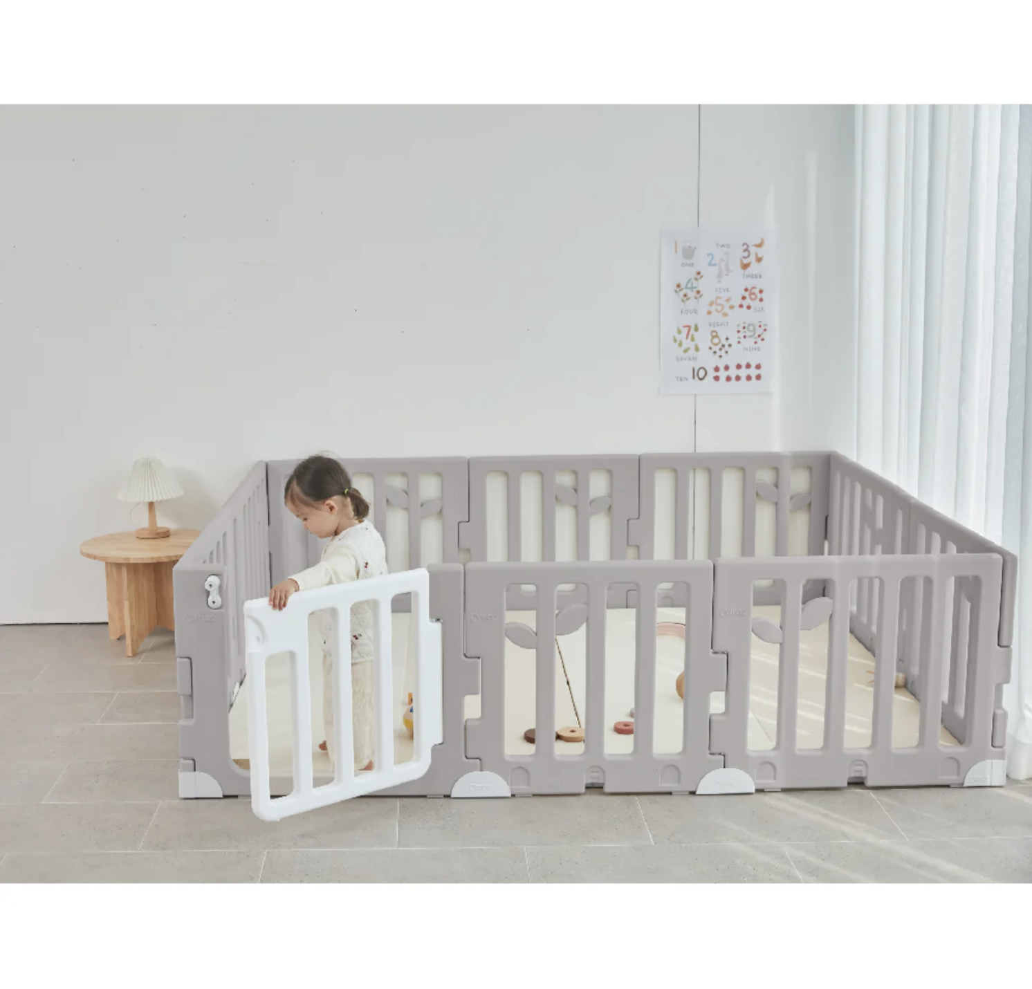 Caraz Leaf 寶寶屋 - 時髦灰 適合W4地墊