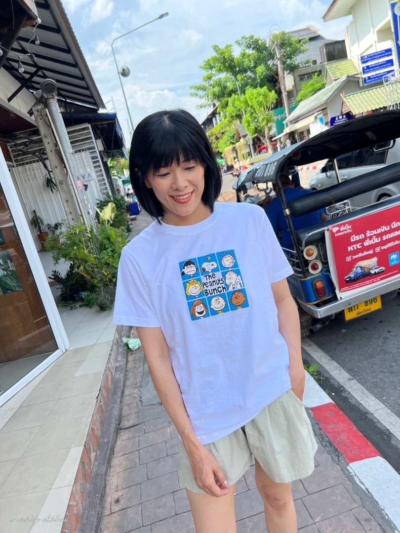 泰國史努比系列九宮格T (白)