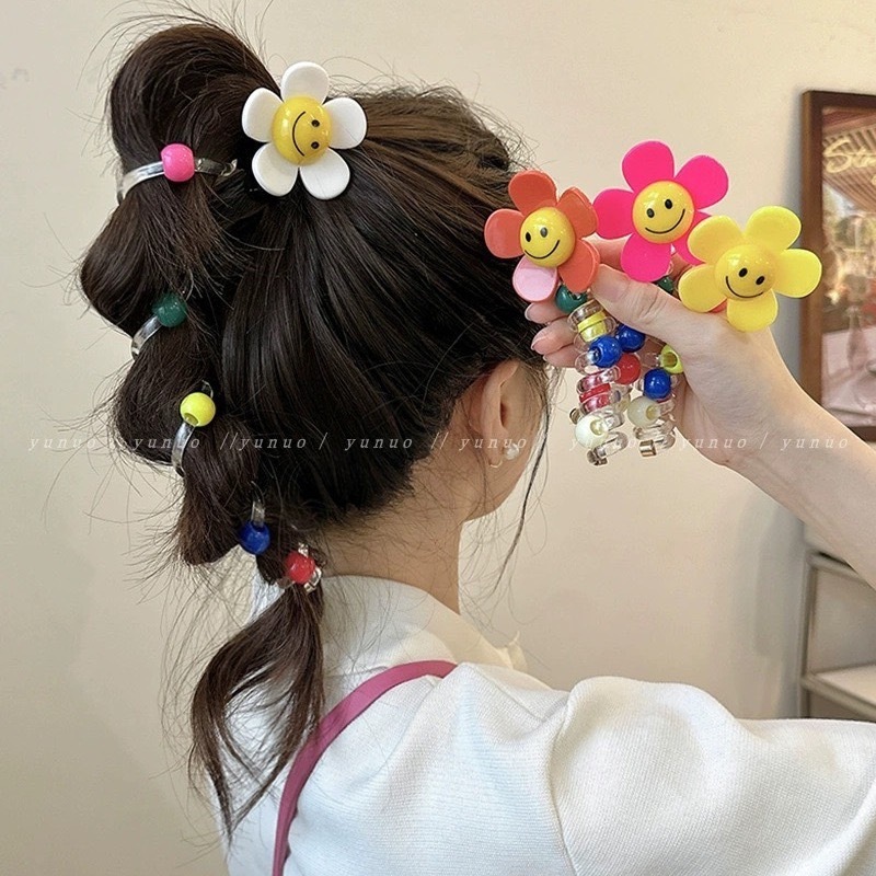 可愛小花纏繞髮圈