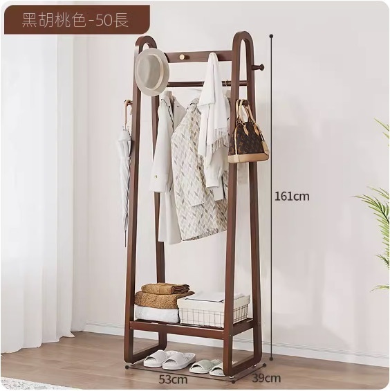 Hot recommendation simple coat rack (50 styles in walnut color)