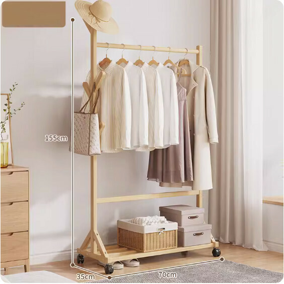 Hotly recommended removable clothes hanger (6-branch style-original color, length 70cm)
