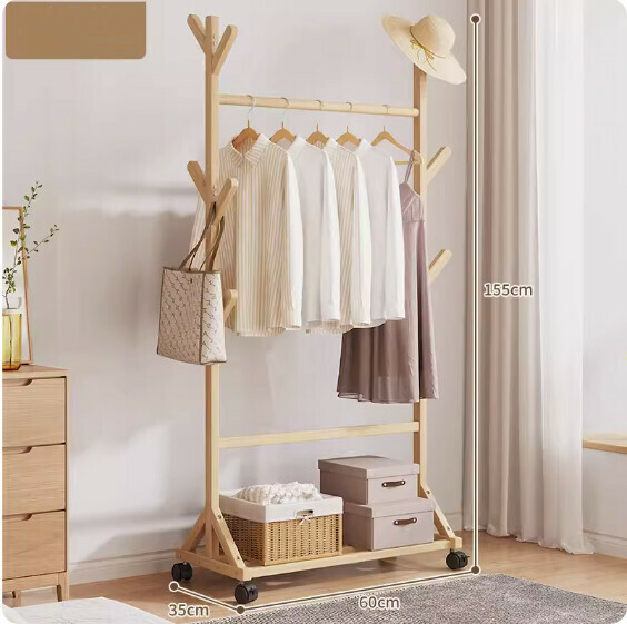 Hotly recommended removable clothes hanger (9 branches - original color, length 60cm)
