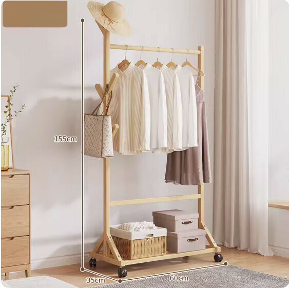 Hotly recommended removable clothes hanger (6-branch style-original color, length 60cm)