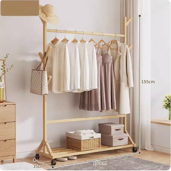 Hotly recommended removable clothes hanger (9 branches - original color, length 100cm)