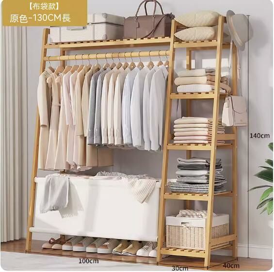 Hotly recommended fabric storage coat rack (original color-130cm long)