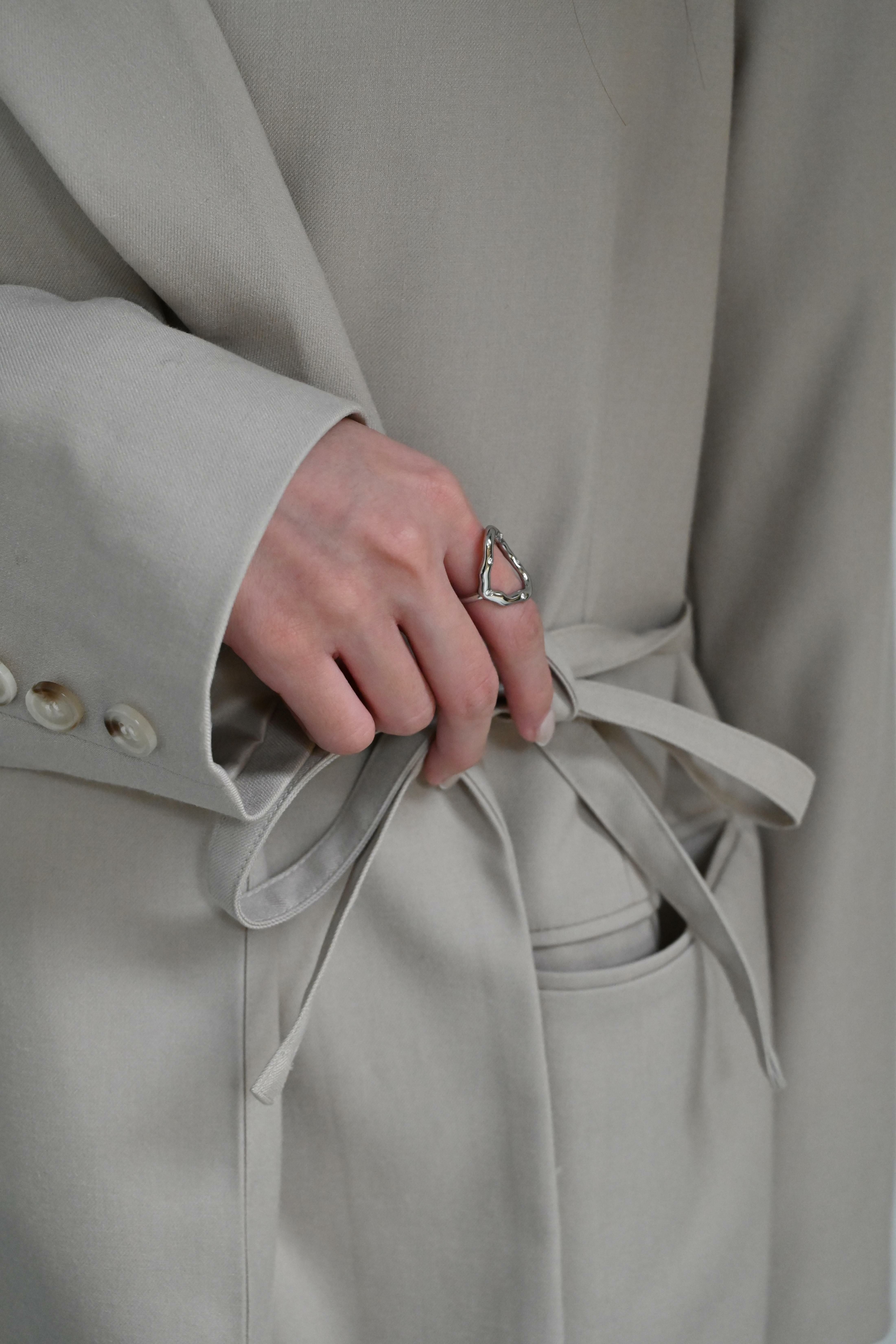 【現貨】COCO, JASMINE 小珠不規則銀戒 R90320