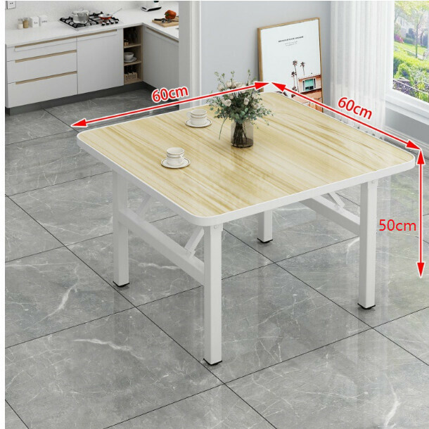 New folding table [wood color] size [60cm*60cm*50cm]
