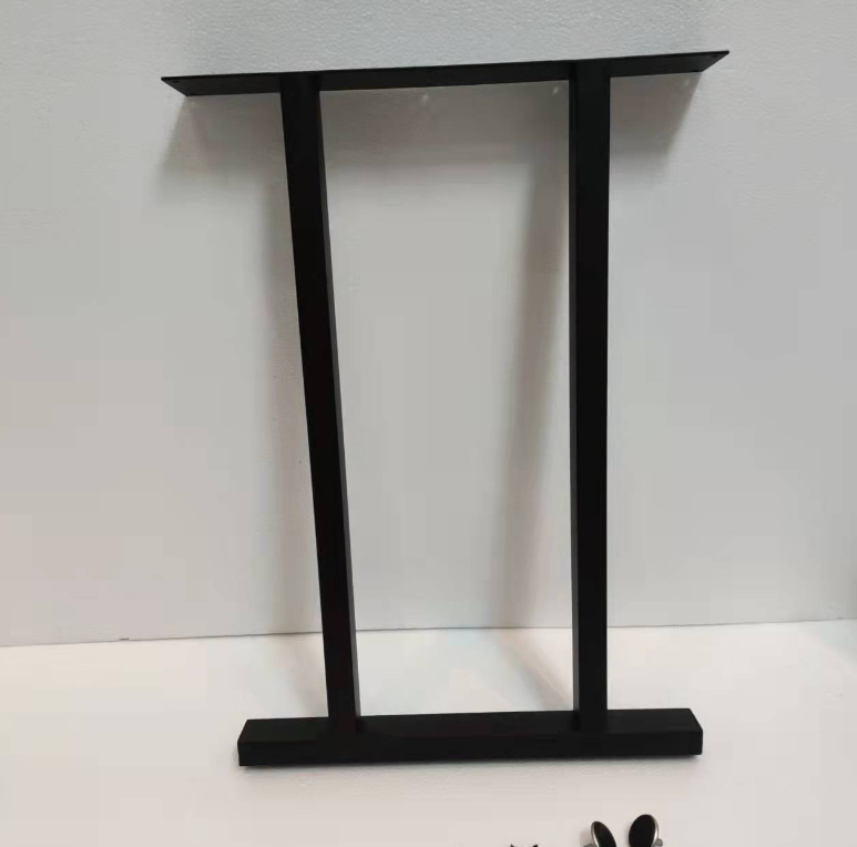 New metal table legs table bracket hardware furniture legs (black, I-shaped, width 40*height 70)