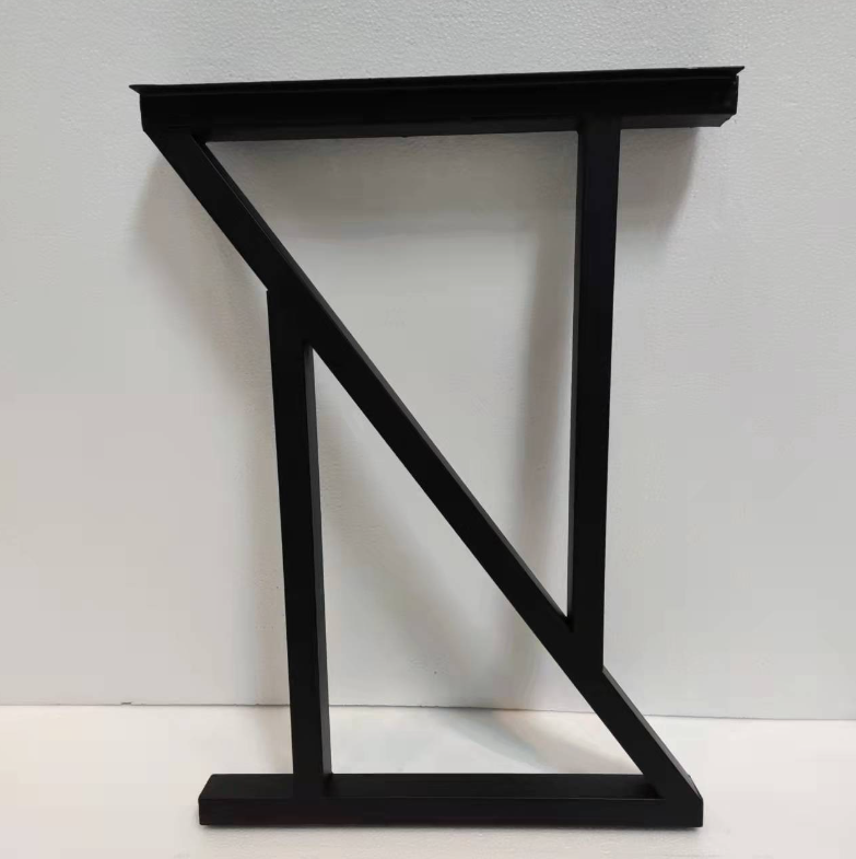 New metal table legs table bracket hardware furniture legs (black, right triangle, width 50*height 70)