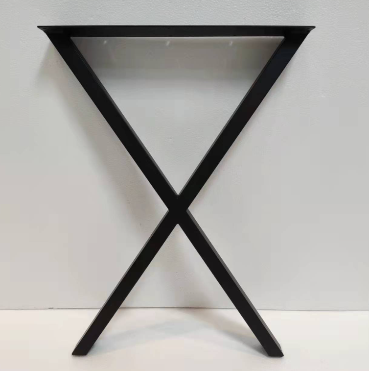 New metal table legs, table brackets, hardware furniture legs (black, font, width 50*height 70)
