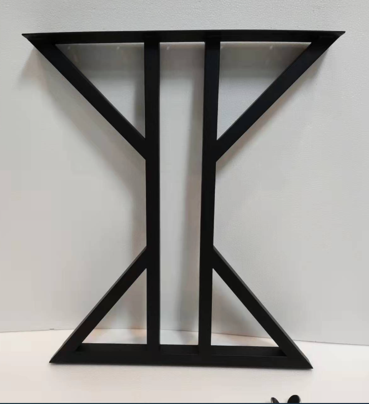 New metal table legs table bracket hardware furniture legs (black, sub-shaped, width 50*height 70)