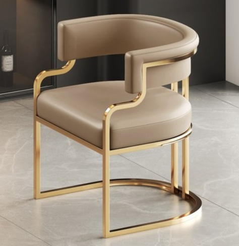 Hot selling light luxury backrest dining chair for use (latex model * flesh color) (size: 56*52*72.5*45CM)