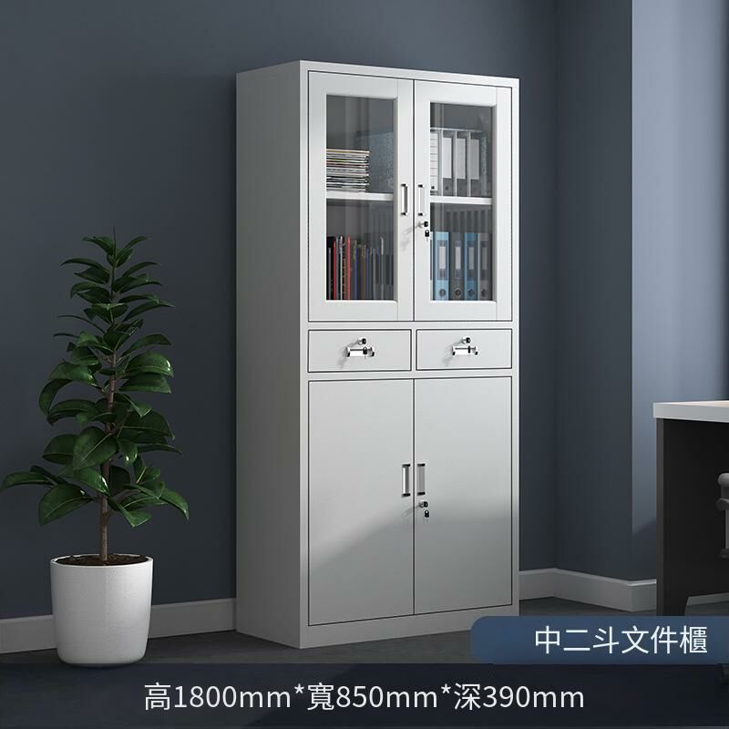 爆款鐵皮收納櫃資料檔案櫃(中二斗檔櫃 1.4mm)