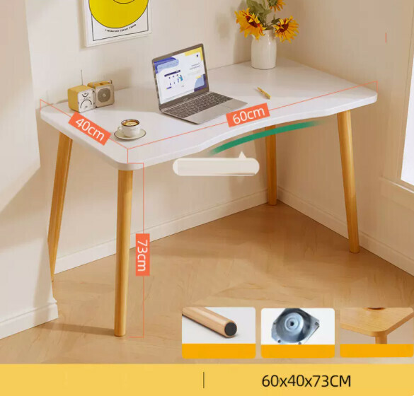 Hot recommended simple computer desk (warm white) [size: length 60*width 40*height 73cm]