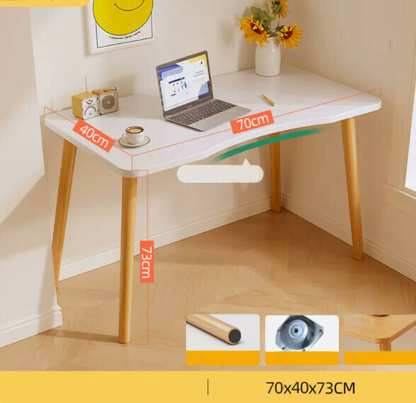Hot recommended simple computer desk (warm white) [size: length 70*width 40*height 73cm]