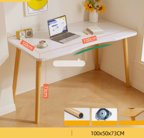 Hot recommended simple computer desk (warm white) [size: length 100*width 50*height 73cm]
