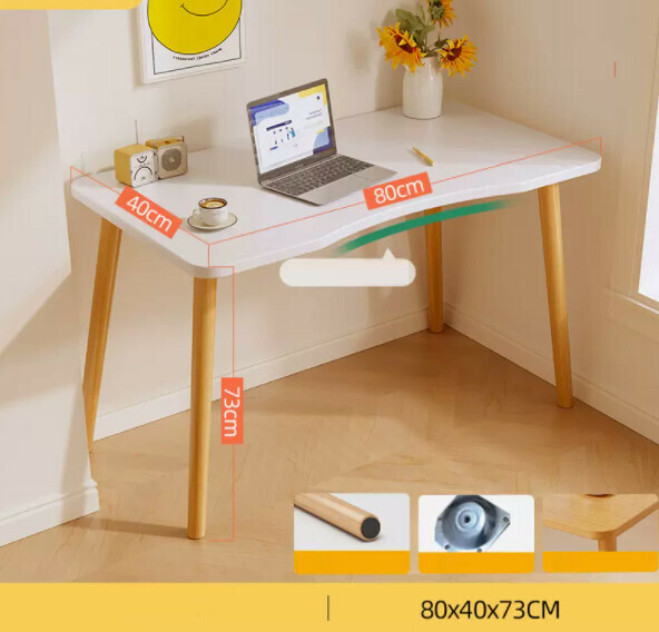 Hot recommended simple computer desk (warm white) [size: length 80*width 40*height 73cm]