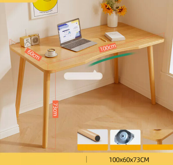 Hot recommendation simple computer desk (wood color) [size: length 100*width 60*height 73cm]