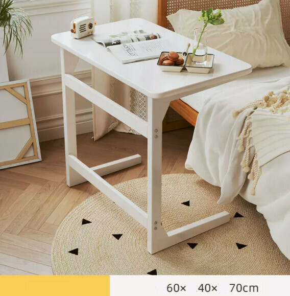 Hot recommendation solid wood computer desk (all white) [size: length 60*width 40*height 70cm]