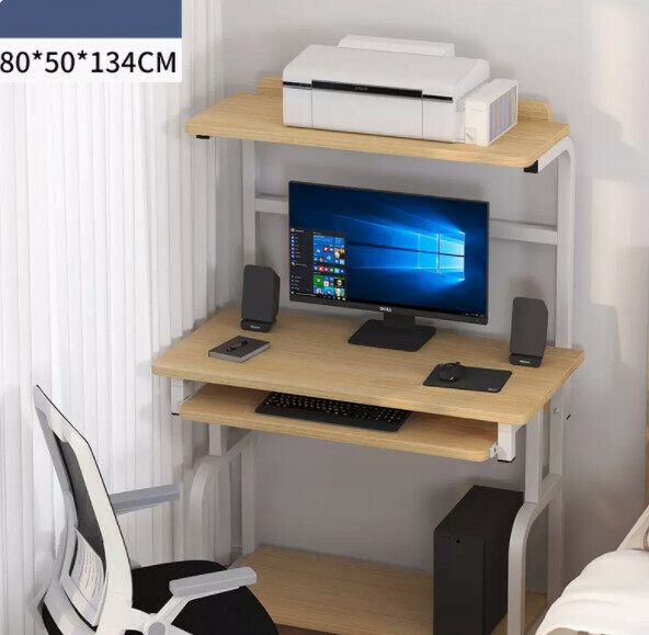 Hot recommended desktop computer desk (oak color) [size: length 80*width 50*height 134cm]