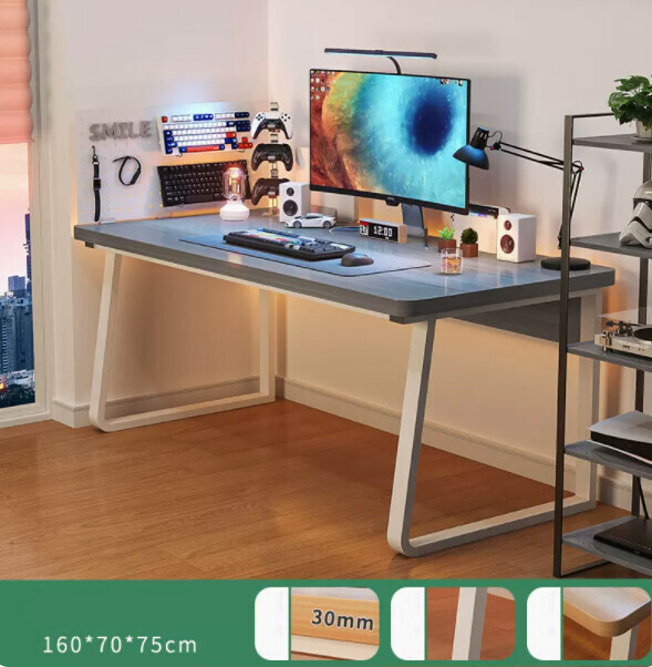Hot recommendation simple computer desk (160x70 Morandi gray)