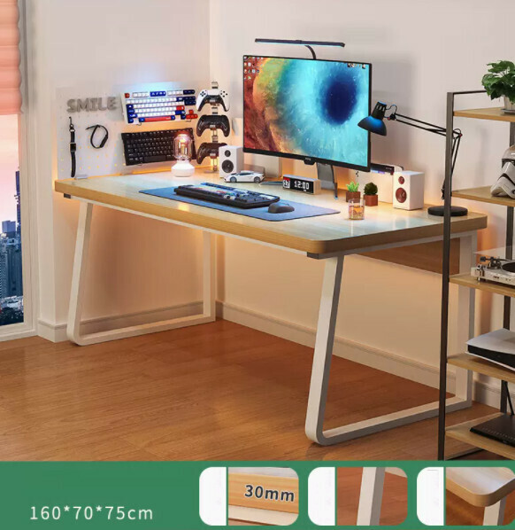 Hot recommendation simple computer desk (160x70 cherry wood)