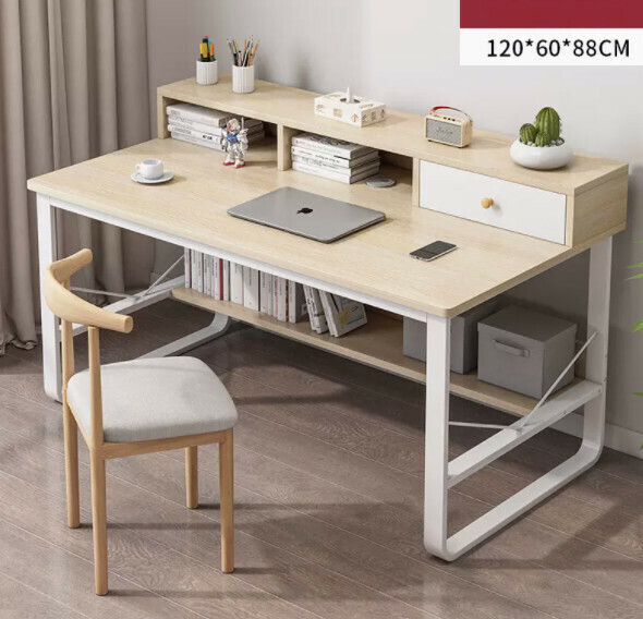 Hot recommended desktop computer desk (120cm oak color)
