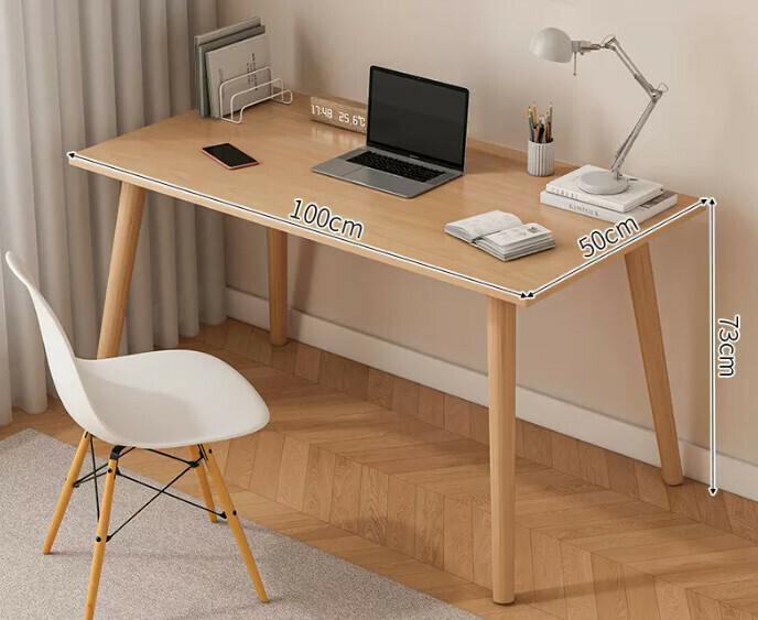 Popular computer desk desktop solid wood ([single table model] solid wood color + solid wood legs)