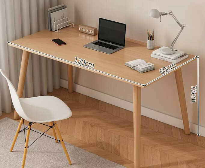 Popular computer desk desktop solid wood ([single table model] solid wood color + solid wood legs)