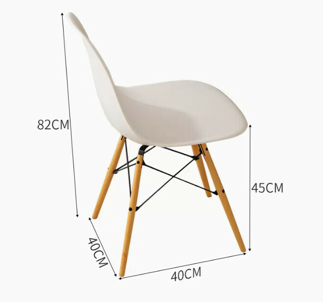 Popular solid wood computer desk ([Nordic Chair Clamp Alloy Thickened Model] Warm White + Solid Wood Legs)