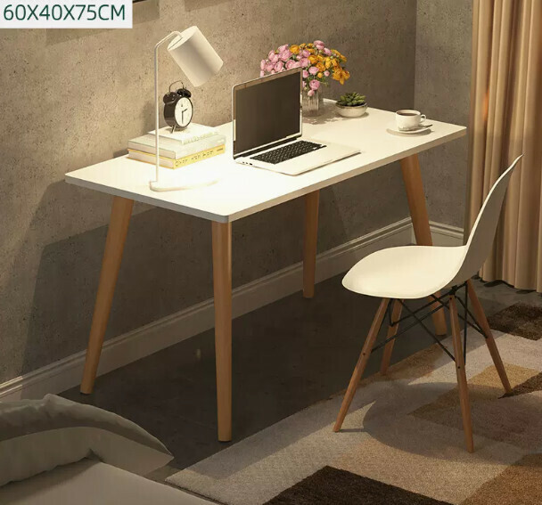 New computer desk desktop home desk (warm white single table)