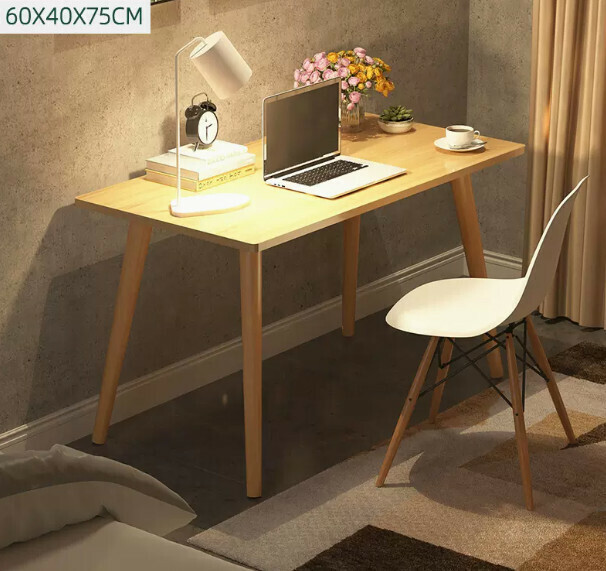 New computer desk desktop home desk (imitation solid wood color single table)