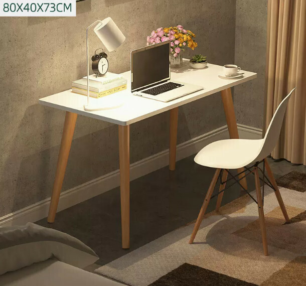 New computer desk desktop home desk (warm white single table)