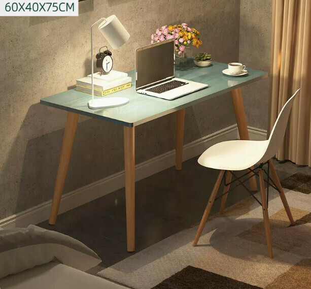 New computer desk desktop home desk (blue pine single table)