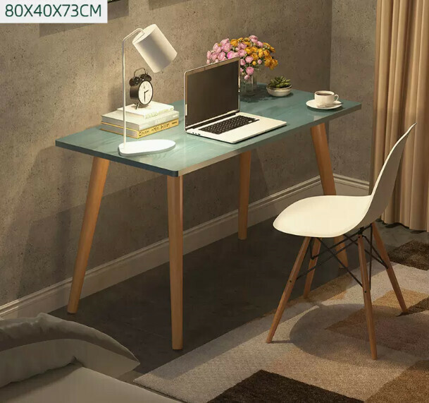 New computer desk desktop home desk (blue pine single table)