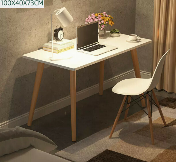 New computer desk desktop home desk (right angle warm white single table)