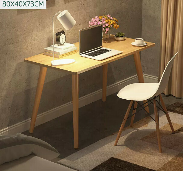 New computer desk desktop home desk (imitation solid wood color single table)