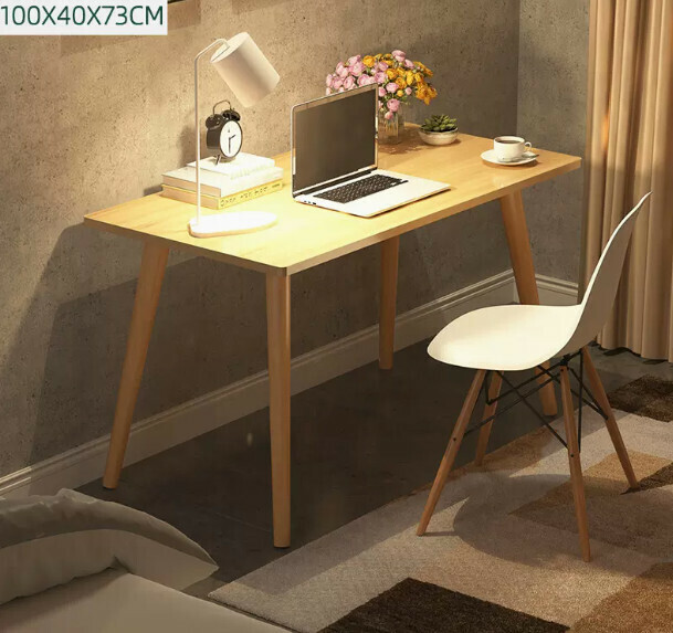 New computer desk desktop home desk (imitation solid wood color single table)