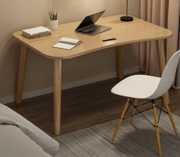 New simple writing desk (stable bold 80X40X73 single table beech color)