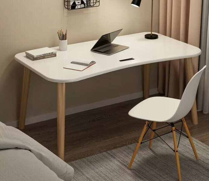 New simple writing desk (stable bold 120X60X73 single table warm white)