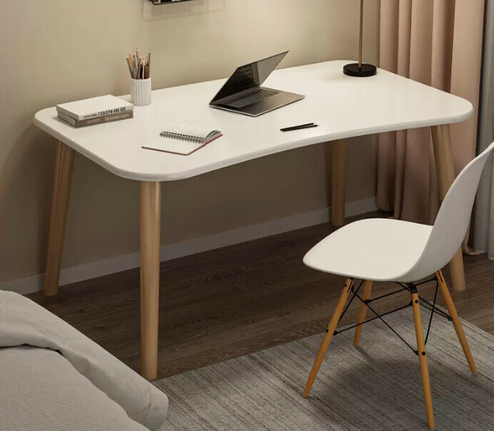 New simple writing desk (stable bold 100X50X73 single table warm white)