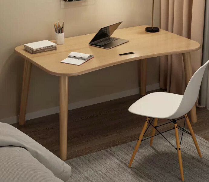 New simple writing desk (stable and bold 100X50X73 single table beech color)