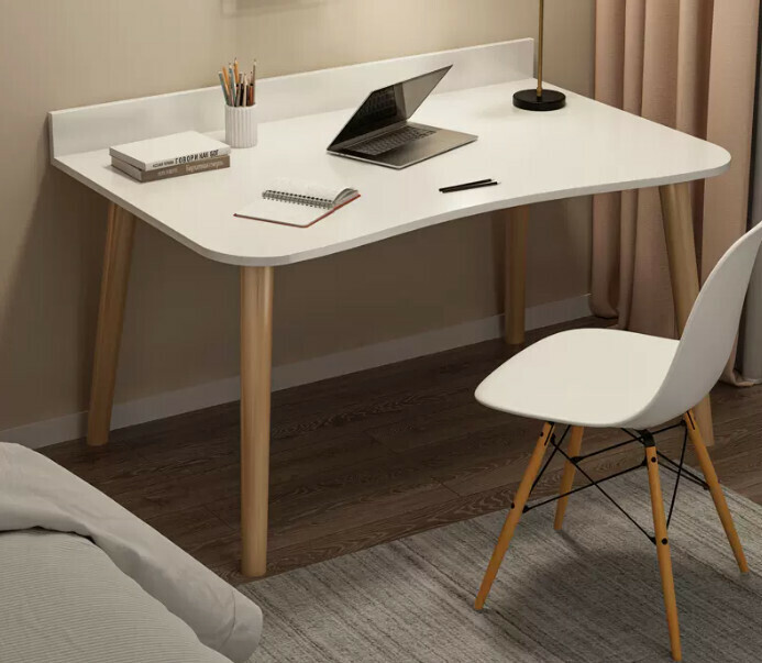 New simple writing desk (reliable wall placement 80X40X73 single table warm white)