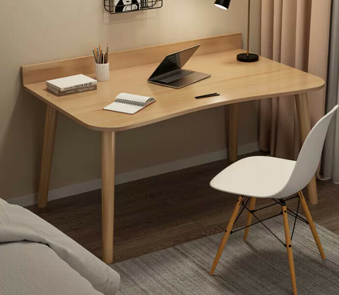 New simple writing desk (reliable wall placement 100X50X73 single table beech color)
