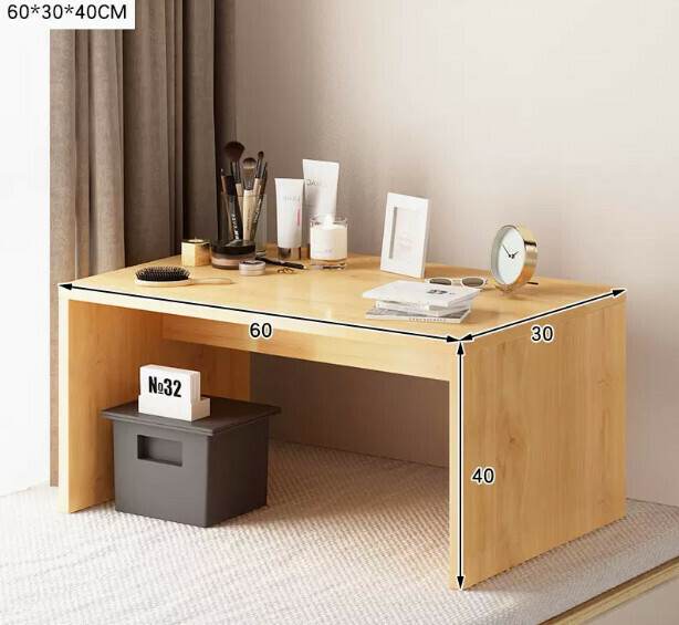 New coffee table, light luxury, modern bay window tatami table (60*30 bay window small coffee table imitation solid wood color)
