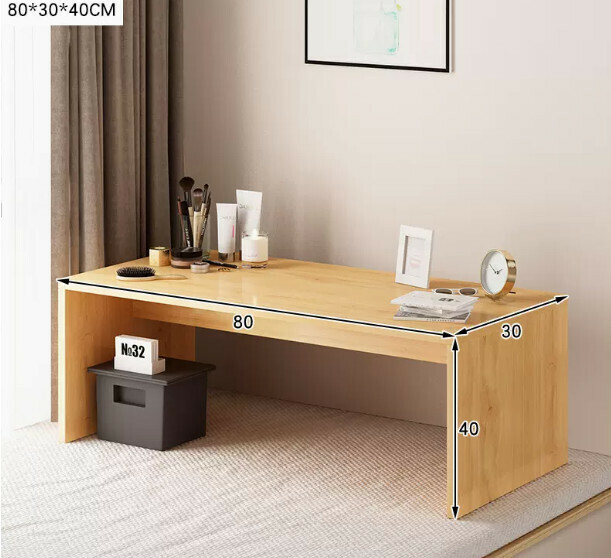 New coffee table, light luxury, modern bay window tatami table (80*30 bay window small coffee table imitation solid wood color)